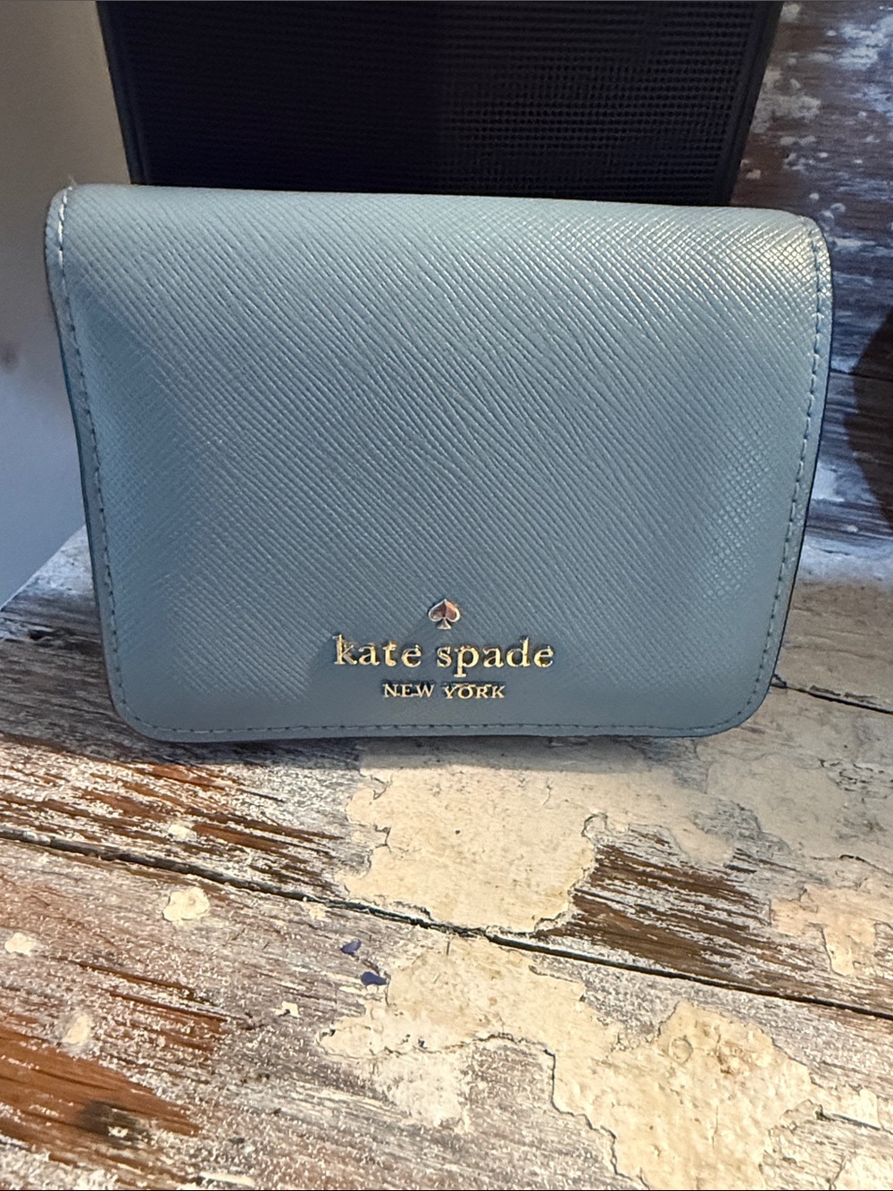 KATE SPADE Light Blue MADISON Small BIFOLD WALLET PERIWINKLE Card Holder
